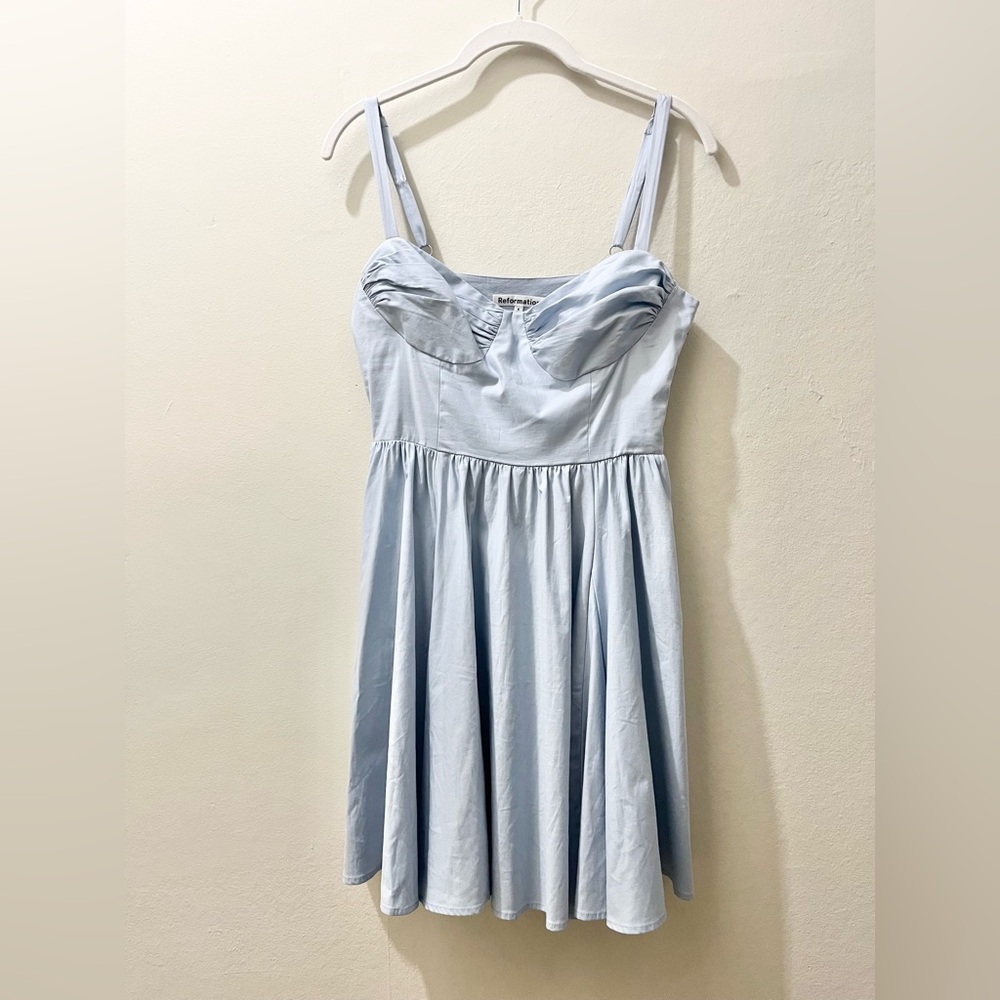 Reformation Cherrie Dress in Horizon, Size 4
